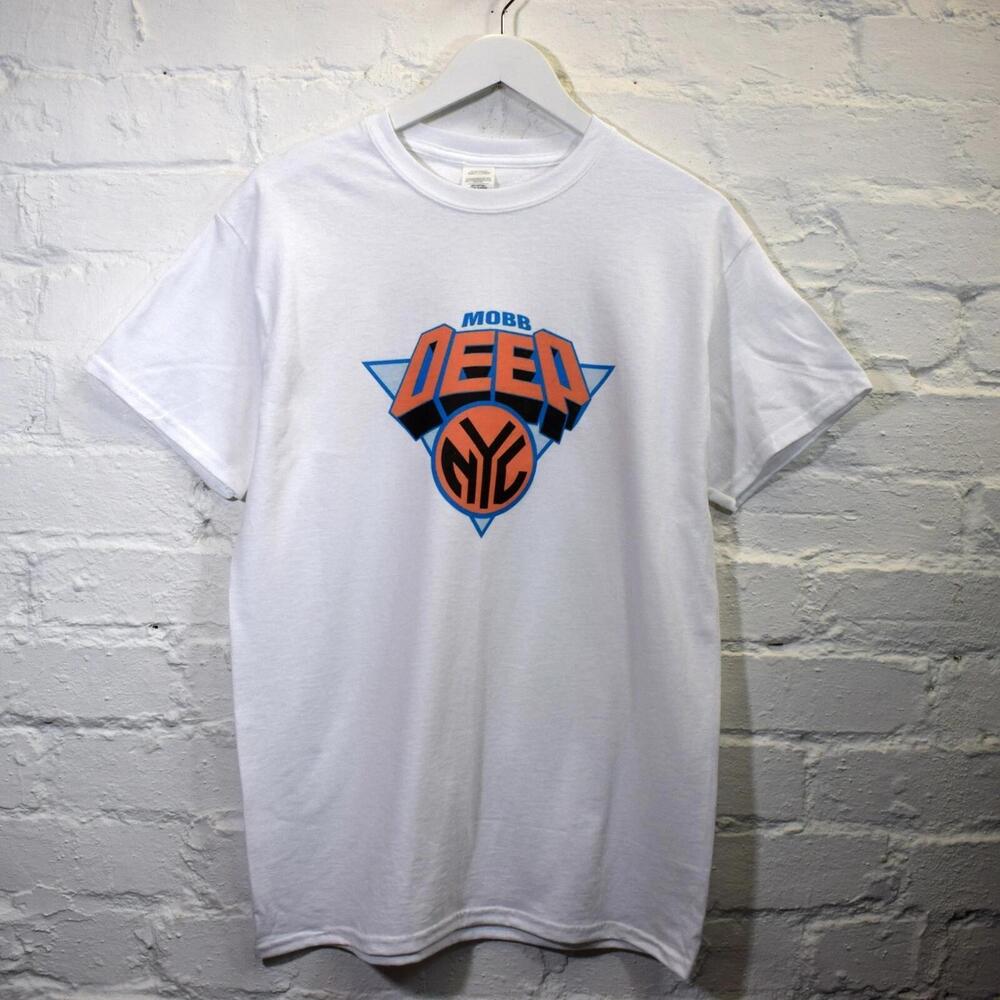 Mobb Deep New York Knicks Printed White Tee T Shirt By Actual Fact